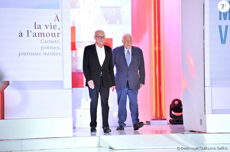 Exclusif - Pascal Desprez et le professeur Alain Deloche - Enregistrement de l'émission "Vivement dimanche Prochain" au studio Gabriel, présentée par Michel.Drucker . Diffusion sur France 2 le 25/04/2021 © Guillaume Gaffiot / Bestimage