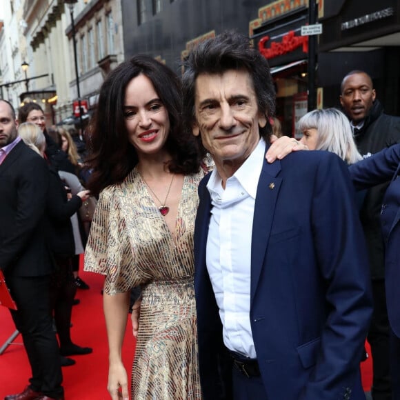 Sally Humphreys et Ronnie Wood à la soirée des "Prince's Trust Awards" au London Palladium à Londres, le 11 mars 2020.