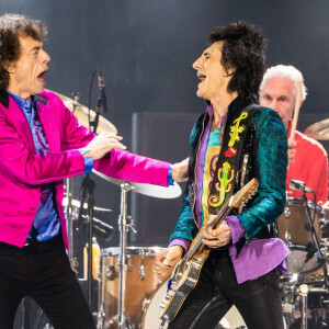 Mick Jagger, Ronnie Wood - Les Rolling Stones en concert au Levi's Stadium à Santa Clara. Le 18 août 2019