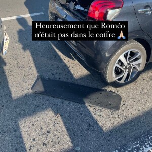 Sur Instagram, Camille Cerf montre un aperçu de son accident de voiture, survenu le 26 avril 2021.