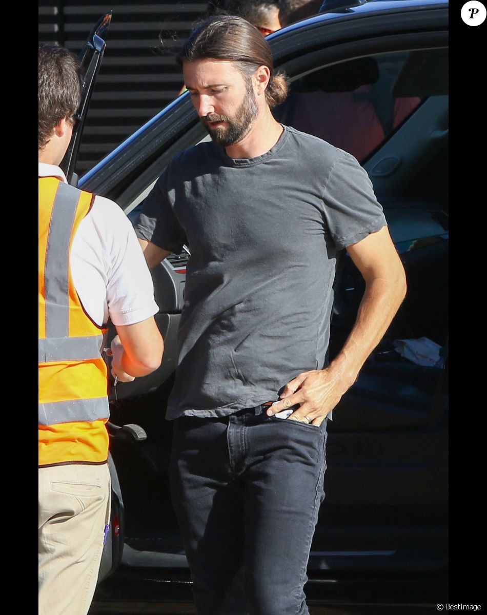 Brandon Jenner est allé déjeuner avec sa femme Leah et sa fille Eva au restaurant Nobu à Malibu, le 23 mai 2017.
