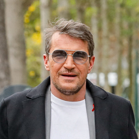 Benjamin Castaldi - Les célébrités arrivent à l'enregistrement de l'émission "Vivement Dimanche" au studio Gabriel à Paris. Le 18 avril 2021.