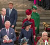 Le prince William, duc de Cambridge, et Catherine (Kate) Middleton, duchesse de Cambridge, Le prince Charles, prince de Galles, et Camilla Parker Bowles, duchesse de Cornouailles, La reine Elisabeth II d'Angleterre, Le prince Harry, duc de Sussex, Meghan Markle, duchesse de Sussex - La famille royale d'Angleterre lors de la cérémonie du Commonwealth en l'abbaye de Westminster à Londres le 9 mars 2020