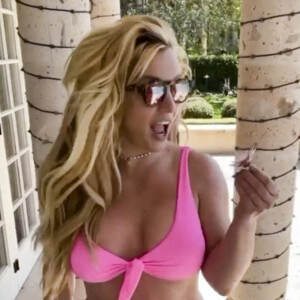Britney Spears en maillot de bain sur son compte Instagram. Le 27 avril 2021. © JLPPA/Bestimage
