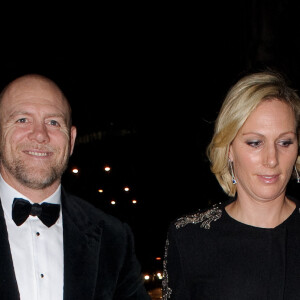 Zara Phillips (Zara Tindall) et son mari Mike Tindall - Arrivée des people à la soirée "Emeralds & Ivy Ball" à Londres, le 14 décembre 2019.