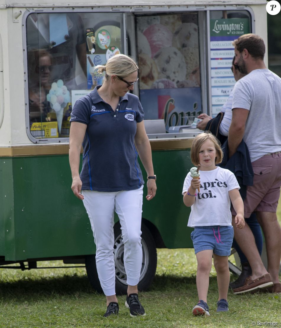 Zara Tindall et Mia Tindall - Zara Tindall participe à la compétition hippique "Whatley Manor Horse Trials" à Gatcombe Park, sous le regard de sa famille, le 15 septembre 2019.