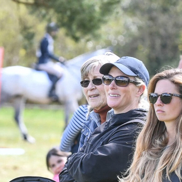 Exclusive - Zara Tindall aux Cirencester Park International Horse Trials avec son fils Lucas, le 2 mai 2021.