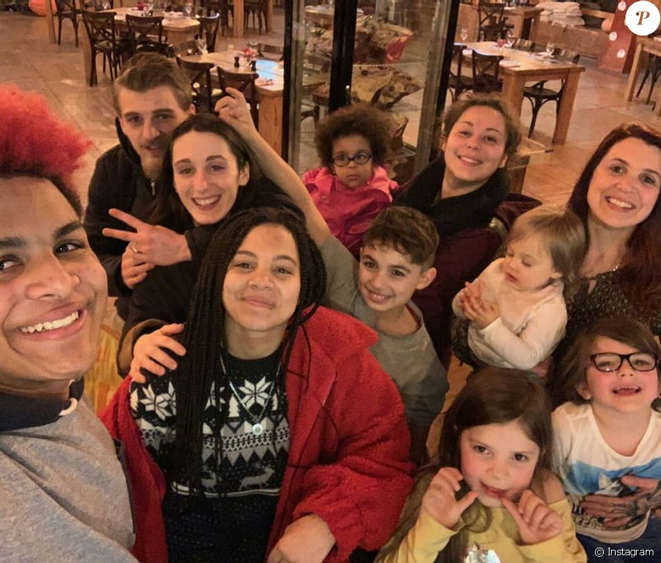 Anne Alassane avec sa belle et grande famille, le 6 janvier 2020
