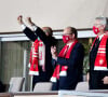 Le prince Albert II de Monaco a assisté à la rencontre de football opposant Monaco à Lyon au Stade Louis II de Monaco, le 2 mai 2021. Monaco s'est incliné par 2 buts à 3. © Bruno Bebert / Bestimage