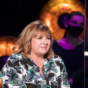 Exclusif - Michèle Bernier - Enregistrement de l'émission "La Boîte à Secrets 8", présentée par F.Bollaert et qui sera diffusée le 7 mai sur France 3. Le 19 janvier 2021 © Tiziano Da Silva / Bestimage 