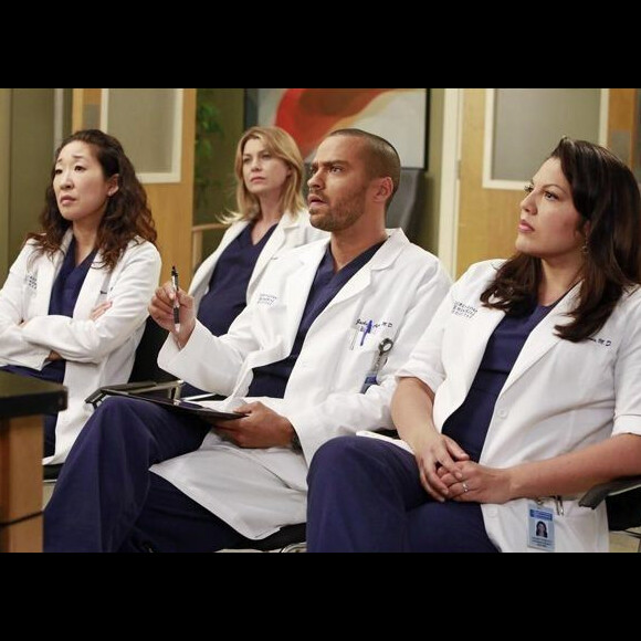 Sandra Oh, Ellen Pompeo, Jesse Williams et Sara Ramirez dans la saison 9 de Grey's Anatomy.