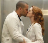 Jesse Williams (Jackson Avery) et Sarah Drew (April Kepner) dans "Grey's Anatomy" (TF1-ABC).