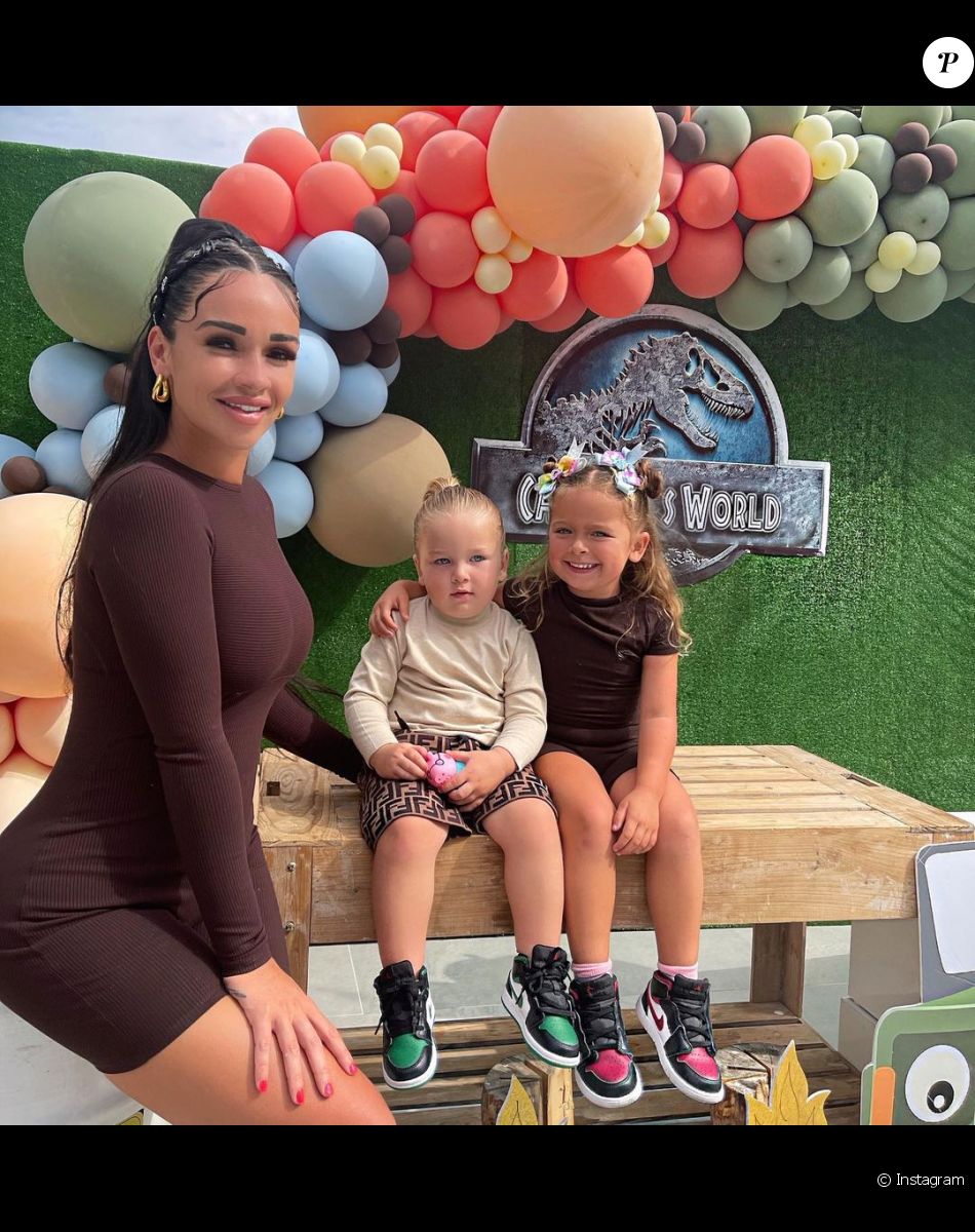 Jazz avec ses enfants Chelsea et Cayden, le 21 février 2021