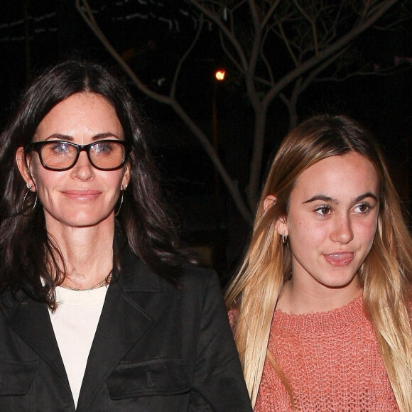Exclusif - Courteney Cox et sa fille Coco Arquette sont allées diner au BOA Steakhouse à West Hollywood, le 9 mai 2018