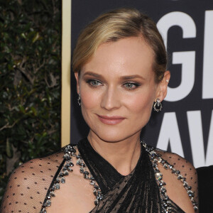 Diane Kruger sur le tapis rouge de la 75ème cérémonie des Golden Globe Awards au Beverly Hilton à Los Angeles, le 7 janvier 2018.