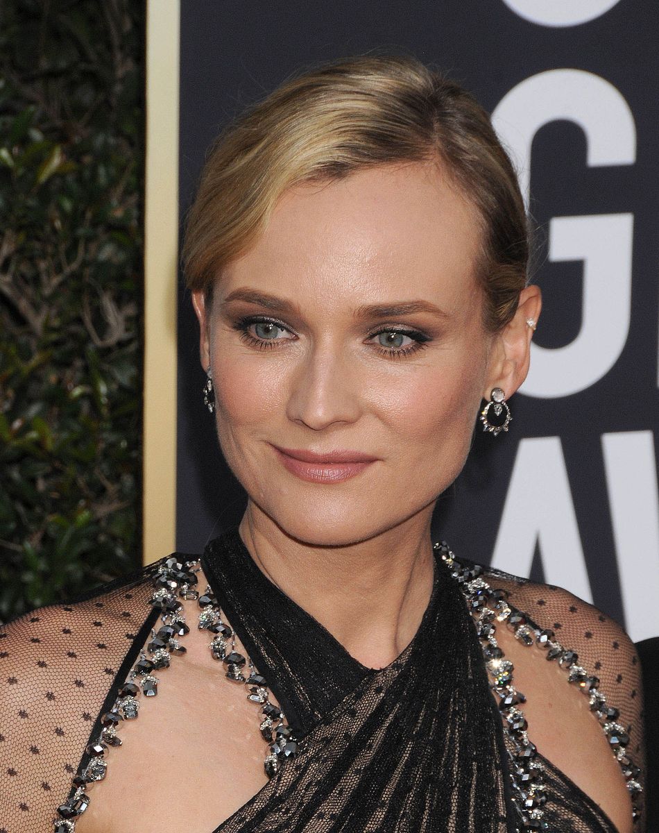 Diane Kruger sur le tapis rouge de la 75ème cérémonie des Golden Globe Awards au Beverly Hilton à Los Angeles, le 7 janvier 2018.