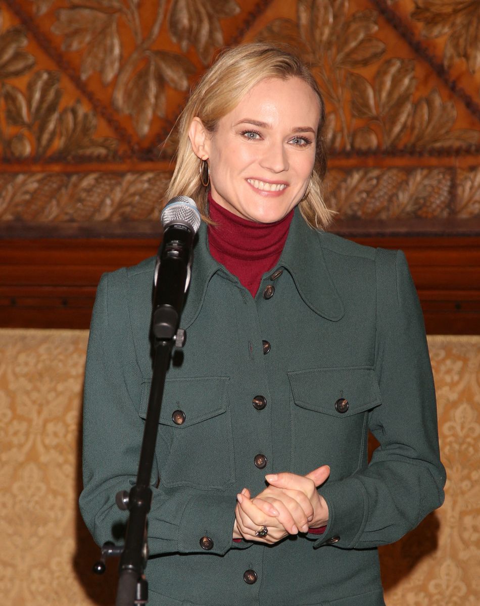 Diane Kruger à la mairie de Hambourg, le 21 novembre 2017.