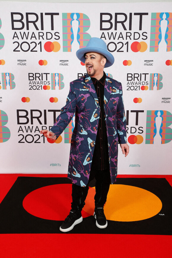 Boy George lors des Brit Awards 2021 à l'O2 Arena. Londres le 11 mai 2021.