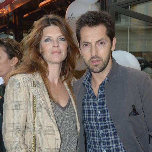Frederic Diefenthal et Gwendoline Hamon - Soiree d'inauguration de la boutique Stone de la creatrice de bijoux Marie Poniatovski, la soeur de Sarah Lavoine à Paris.