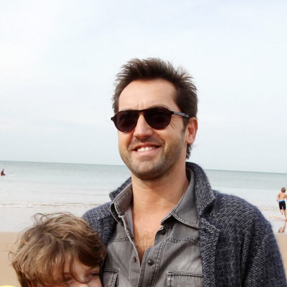 Exclusif - Frédéric Diefenthal et son fils Gabriel, 11 ans (qu'il a eu avec Gwendoline Hamon dont il est séparé). Le 17 Octobre 2015