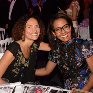 Frédérique Bedos, Audrey Pulvar - Soirée de la fondation Positive Planet au Palm Beach lors du 70e festival de Cannes. Le 24 mai 2017. © Rachid Bellak/Bestimage