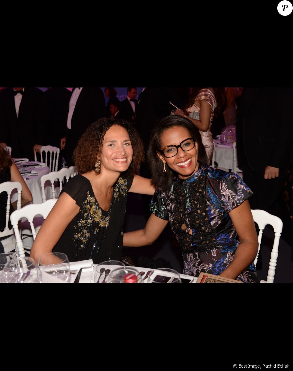Frédérique Bedos, Audrey Pulvar - Soirée de la fondation Positive Planet au Palm Beach lors du 70e festival de Cannes. Le 24 mai 2017. © Rachid Bellak/Bestimage