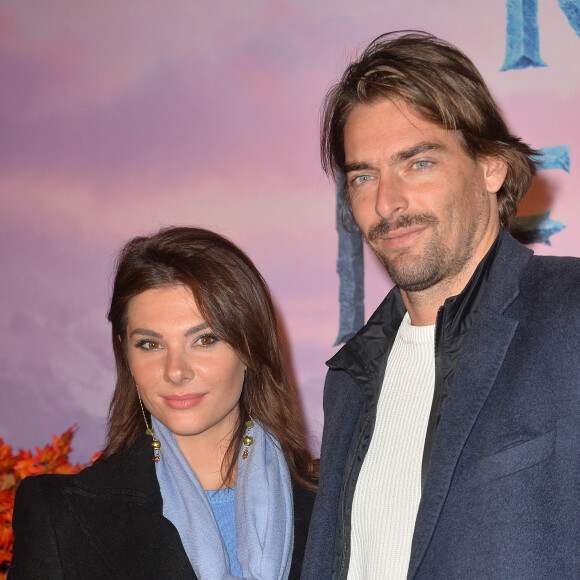 Camille Lacourt et sa compagne Alice Detollenaere (Miss Bourgogne 2010) - Projection exceptionelle de "La Reine des Neiges 2 " au Grand Rex à Paris le 13 novembre 2019. © Veeren Ramsamy/Bestimage