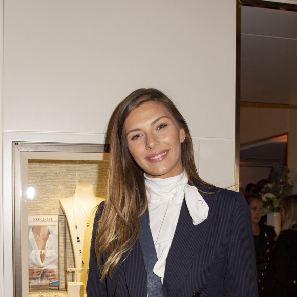 Exclusif - Camille Cerf (Miss France 2015) - Réouverture de la boutique de joaillerie "Korloff", rue de la Paix à Paris le 24 octobre 2019. © Jack Tribeca/Bestimage