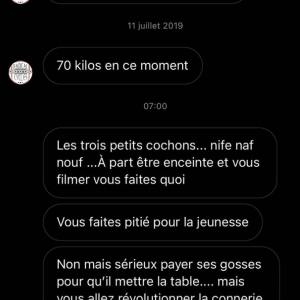 Emilie Nef Naf, ex-candidate de télé-réalité, est insultée par un internaute sur Instagram.