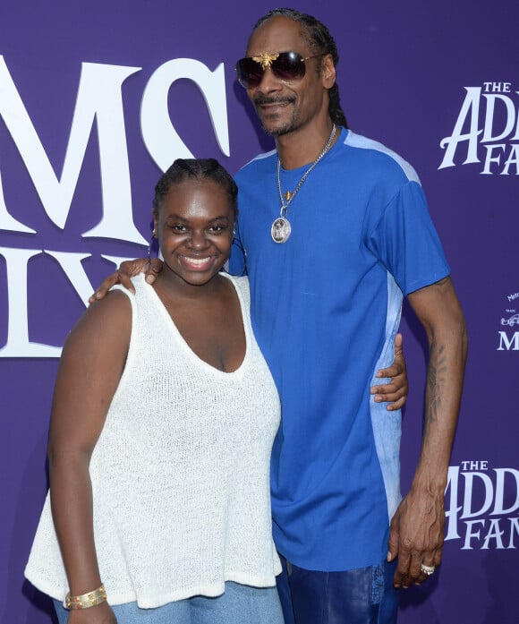 Snoop Dogg et sa fille Cori Broadus à la première de The Addams Family dans le quartier de Westfield Century City à Los Angeles, le 6 octobre 2019