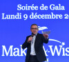 Christophe Dechavanne - Les célébrités assistent au dîner de gala de l'association "Make a wish" au Pavillon Potel et Chabot à Paris. Le 9 décembre 2019 © Rachid Bellak / Bestimage