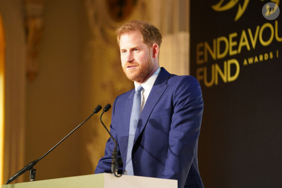 Le prince Harry lors de la cérémonie des Endeavour Fund Awards au Mansion House à Londres, Royaume Uni, le 5 mars 2020. 
