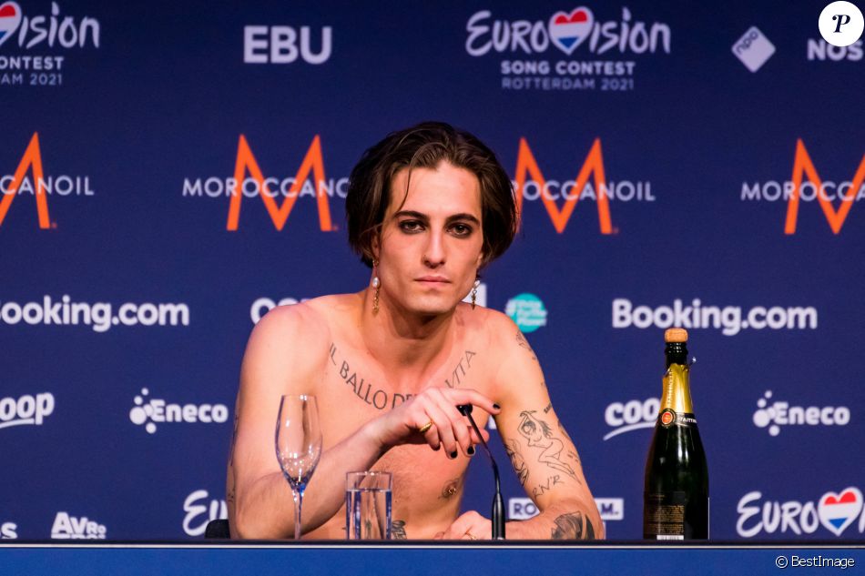 L'Italie remporte le concours musical Eurovision 2021 grâce à la performance du groupe Måneskin. Rotterdam. Le 22 mai 2021.