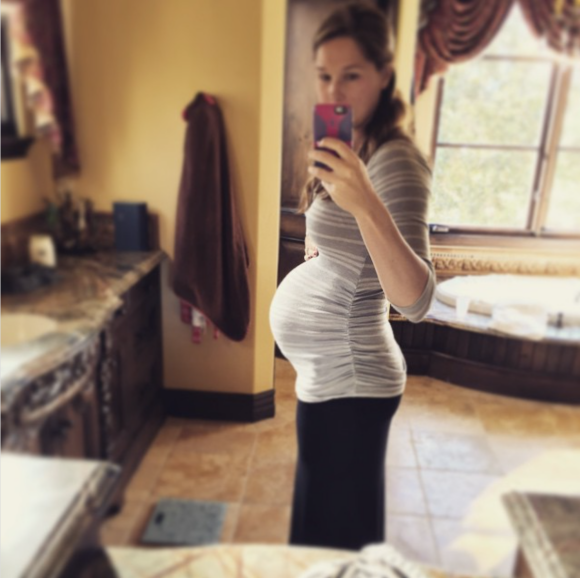Morgan Miller, enceinte, en février 2015.