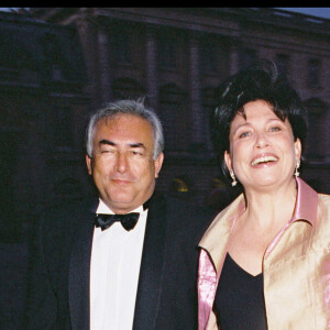 Anne Sinclair et Dominique Strauss-Kahn - Soirée d'ouverture du Temps du Maroc à Paris en 1999