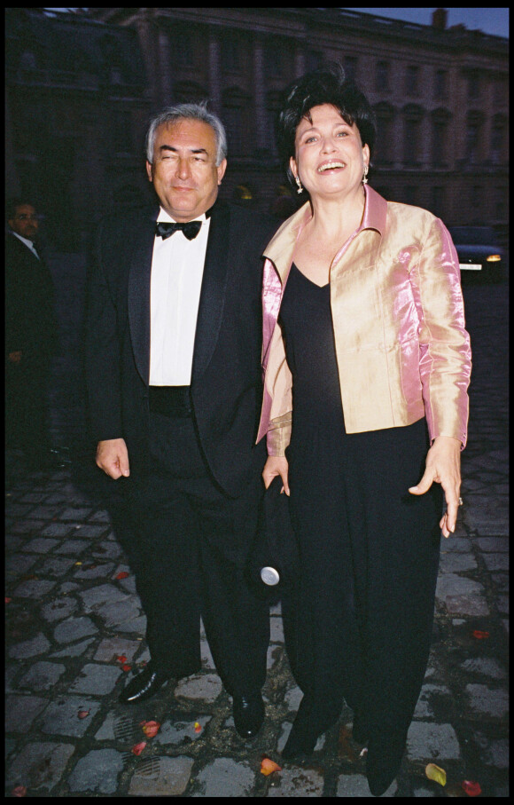 Anne Sinclair et Dominique Strauss-Kahn - Soirée d'ouverture du Temps du Maroc à Paris en 1999