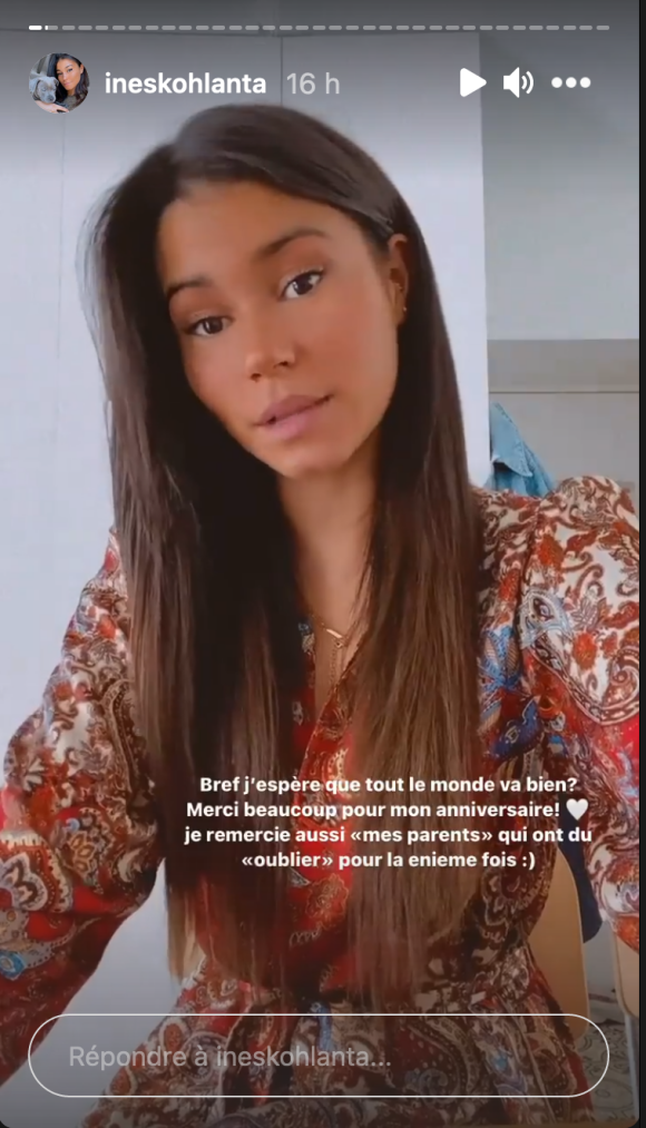 Inès Loucif adresse un tacle à ses parents qui ont "oublié" de lui souhaiter un bon anniversaire - Instagram