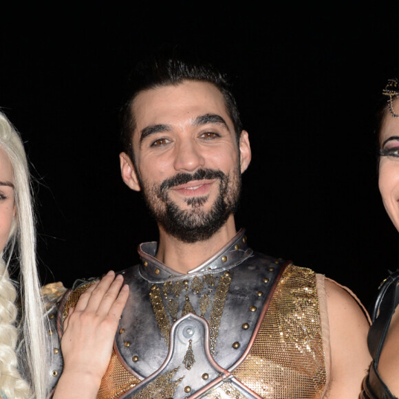 Camille Lou, Florent Mothe et Zaho lors de la dernière représentation parisienne de "La légende du roi Arthur" au Palais des Congrès à Paris, le 16 janvier 2016, avant une tournée dans toute la France courant 2016. © Veeren/Bestimage