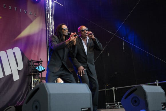 Fab Morvan et John Davis en concert à Eisenach, en Allemagne. Le 29 juin 2018.