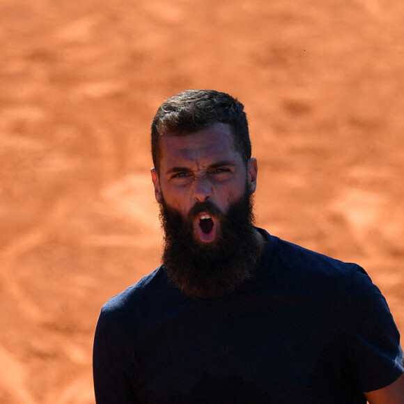 Le français Benoît Paire s'offre le géorgien N.Basilashvili, 6-4, 7-5, au premier tour du Masters 1000 de Madrid, Espagne, le 4 mai 2021. © Antoine Couvercelle/Panoramic/Bestimage