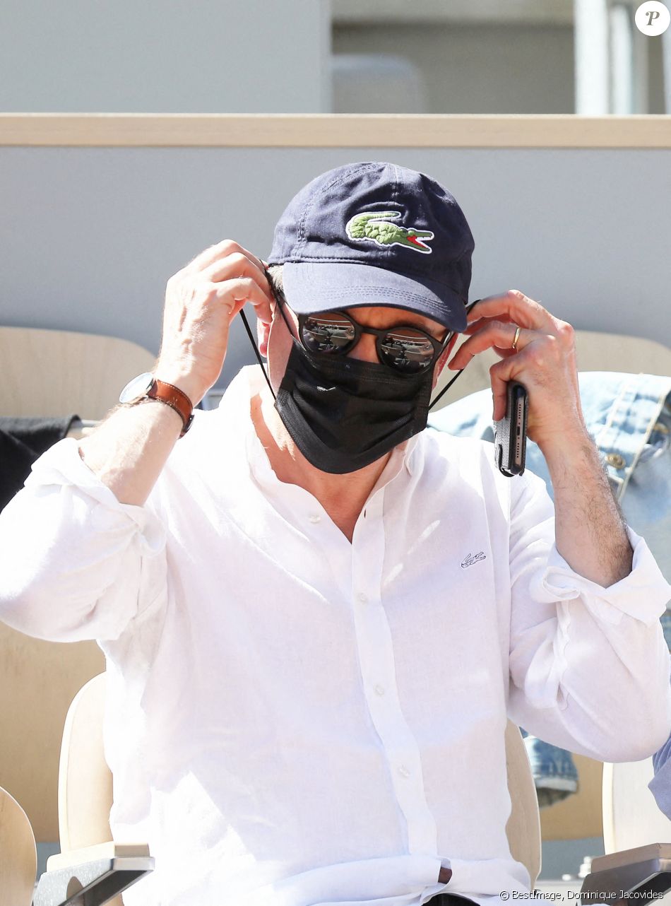 Roland Garros 2021 - Guillaume de Tonquédec dans les tribunes lors des internationaux de tennis à Paris le 1er juin 2021. © Dominique Jacovides / Bestimage
