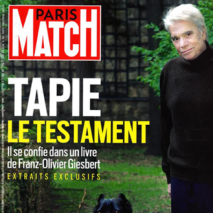 Bernard Tapie dans le magazine "Paris Match" du 3 juin 2021.