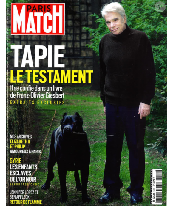 Bernard Tapie dans le magazine "Paris Match" du 3 juin 2021.