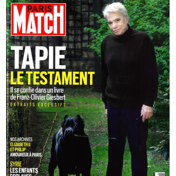 Bernard Tapie dans le magazine "Paris Match" du 3 juin 2021.