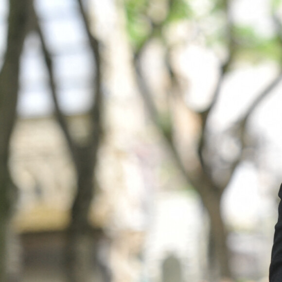 Patrick Bruel - Obsèques de Guy Carcassonne au cimetière de Montmartre à Paris. Le 3 juin 2013