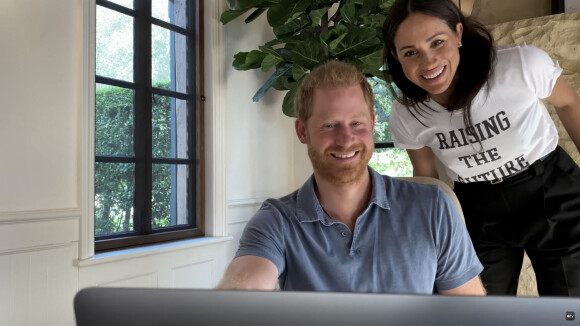 Le prince Harry et Meghan Markle chez eux, à Santa Barbara, en Californie - Extrait de la série Apple TV "The Me You Can't See" dévoilée en mai 2021.