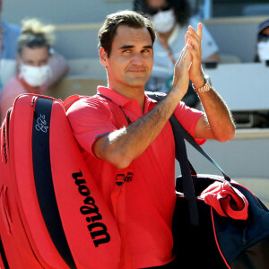 Roger Federer lors des internationaux de tennis de Roland Garros à Paris le 31 mai 2021. Roger Federer a battu Denis Istomin © Dominique Jacovides / Bestimage 