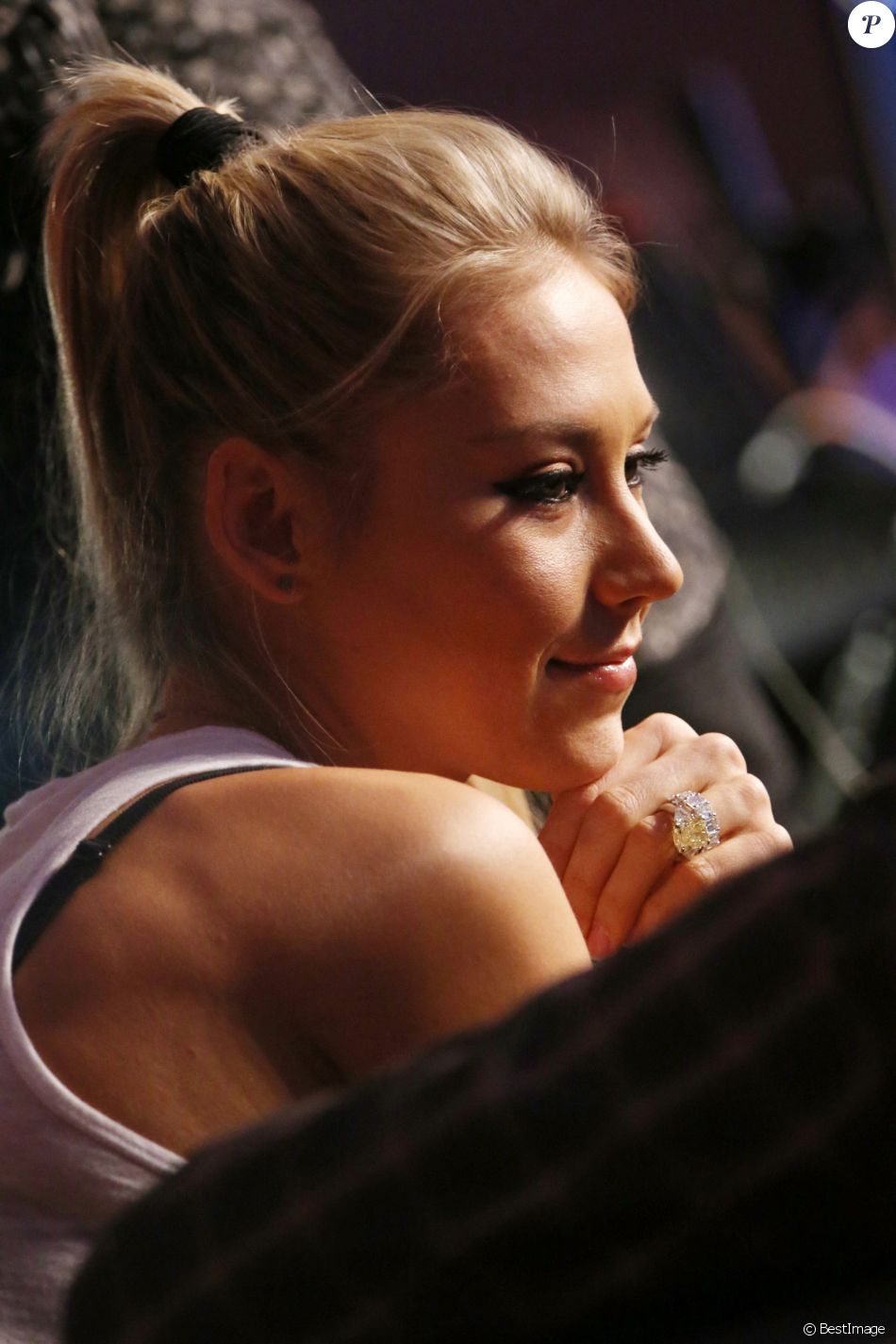 Anna Kournikova - Concert de Enrique Iglesias à Moscou le 13 décembre 2014.