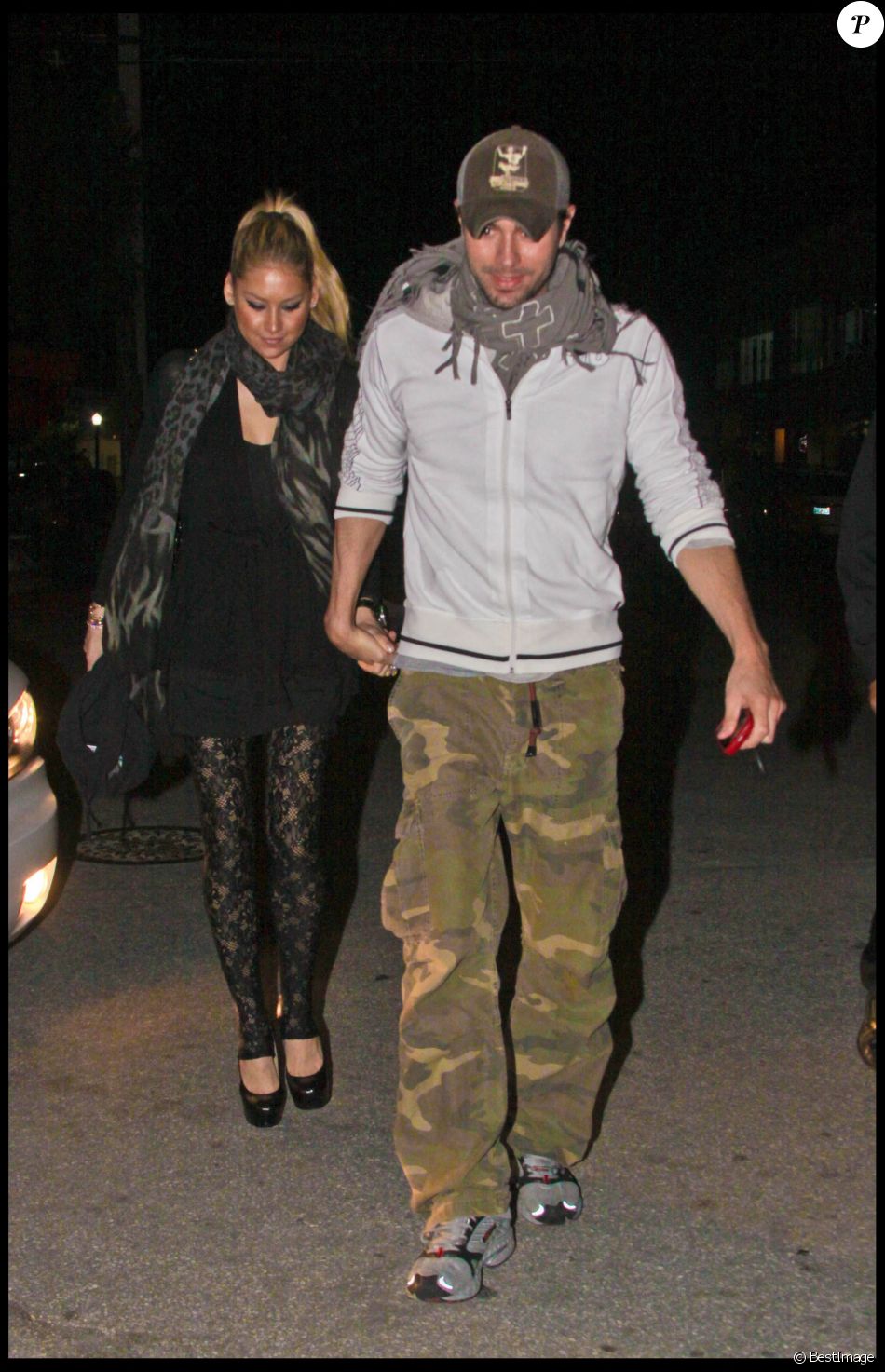Exclusif - Enrique Iglesias et Anna Kournikova à Miami.