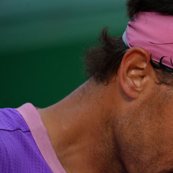 Andrey Rublev (Rus) a battu Rafael Nadal (Esp), 6/2, 4/6, 6/2, en quart de finale du tournoi de tennis Rolex Monte Carlo Masters 2021 à Monaco, le 16 avril 2021. © Antoine Couvercelle/Panoramic/Bestimage